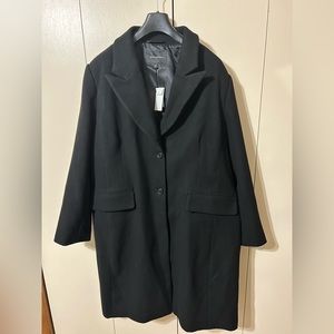 Banana Republic Long Winter Coat - black